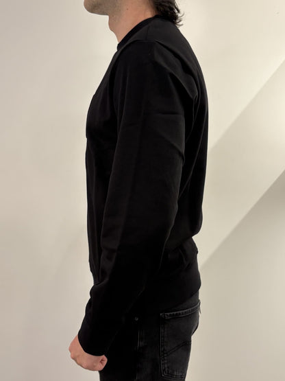 Felpa regular fit in cotone french terry