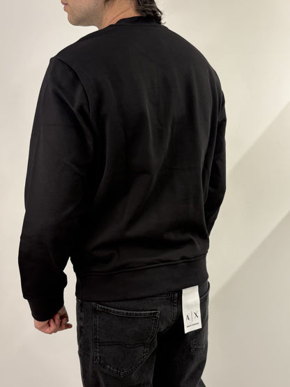 Felpa regular fit in cotone french terry