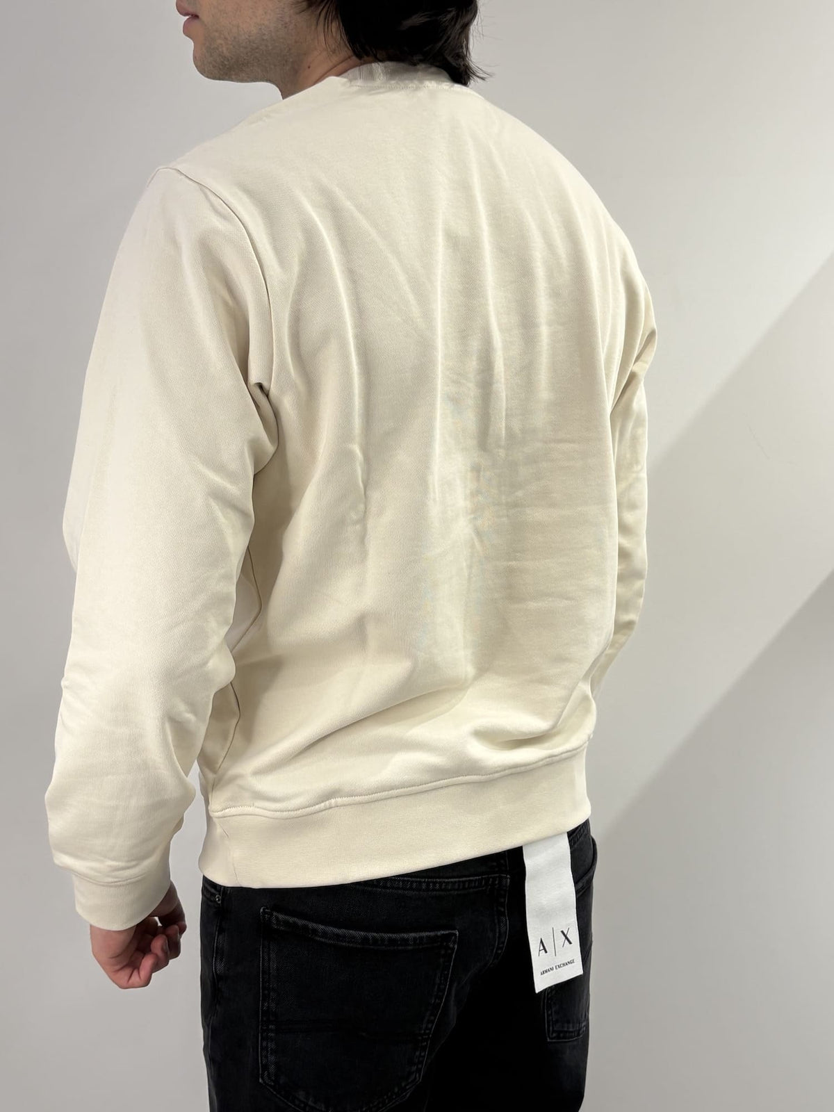 Felpa regular fit in cotone french terry