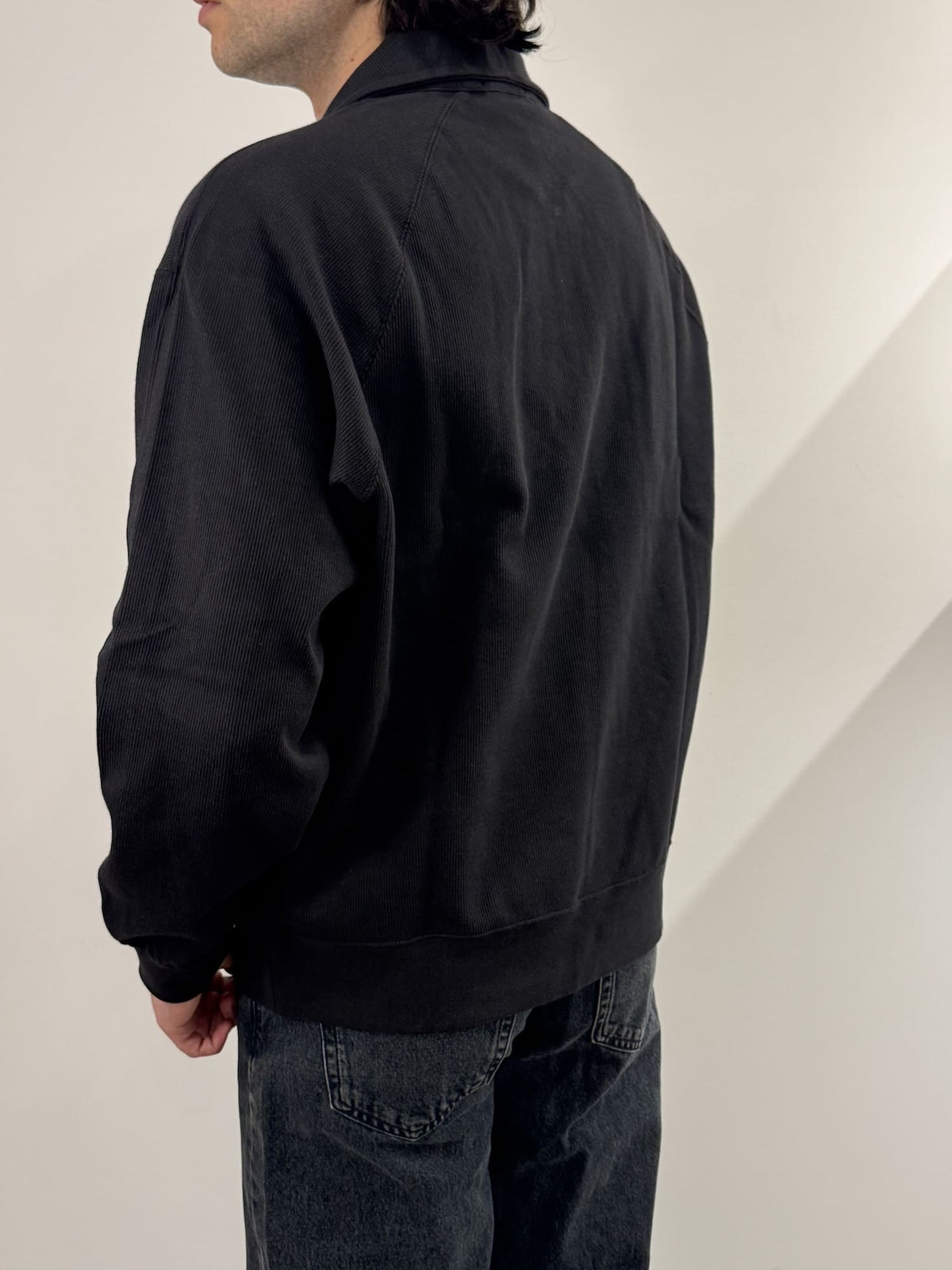 Felpa con mezza zip e con logo Calvin Klein