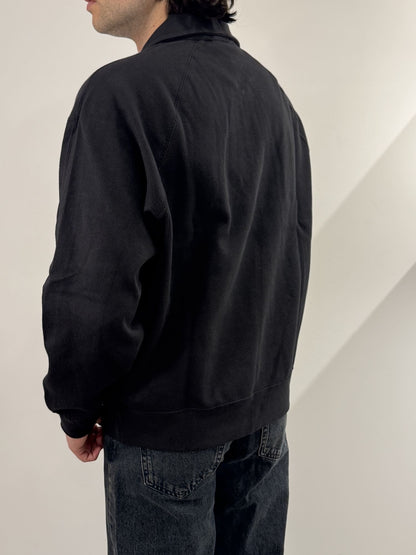 Felpa con mezza zip e con logo Calvin Klein