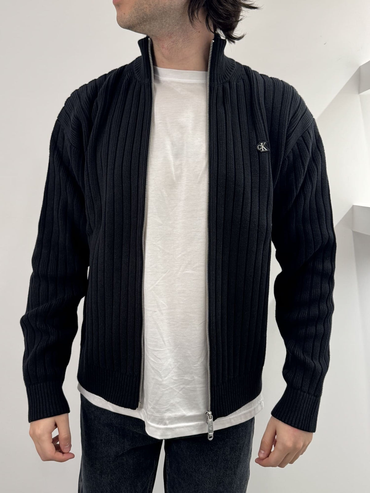 Felpa con zip Calvin Klein