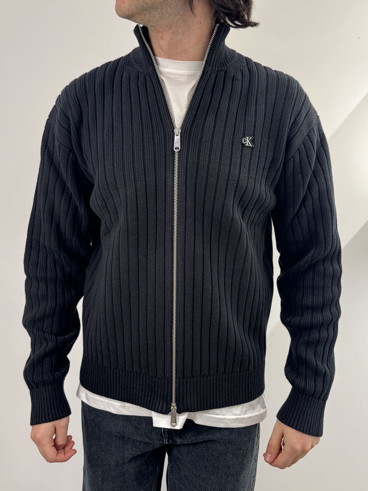 Felpa con zip Calvin Klein
