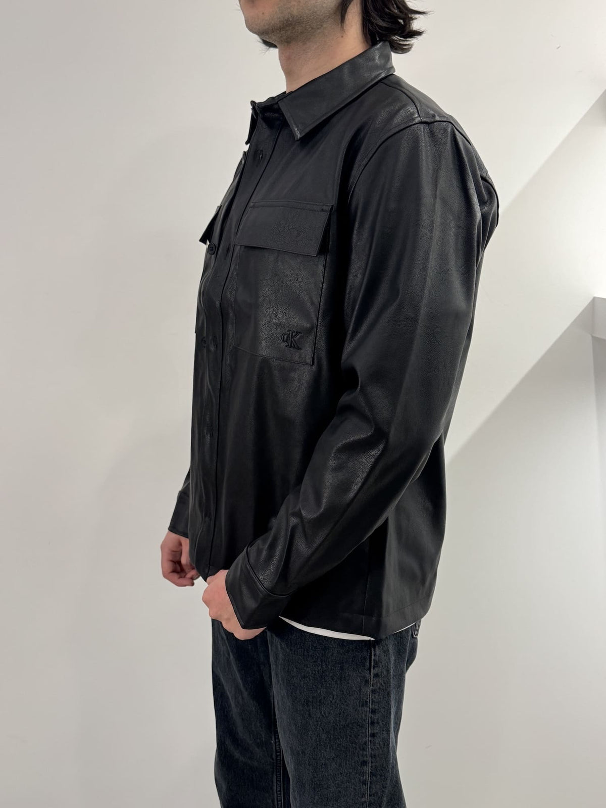 Giubbotto in pelle Calvin Klein