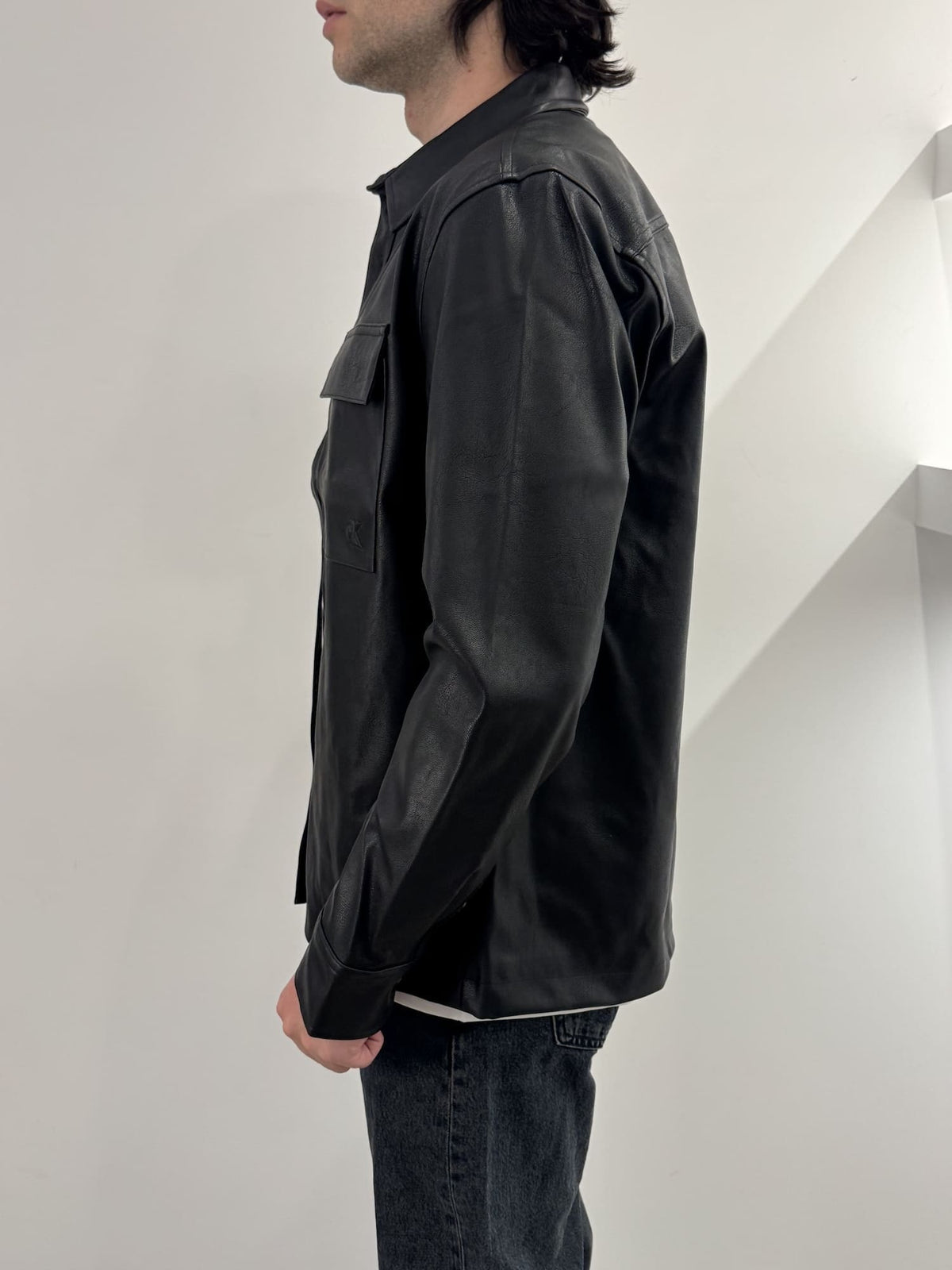 Giubbotto in pelle Calvin Klein