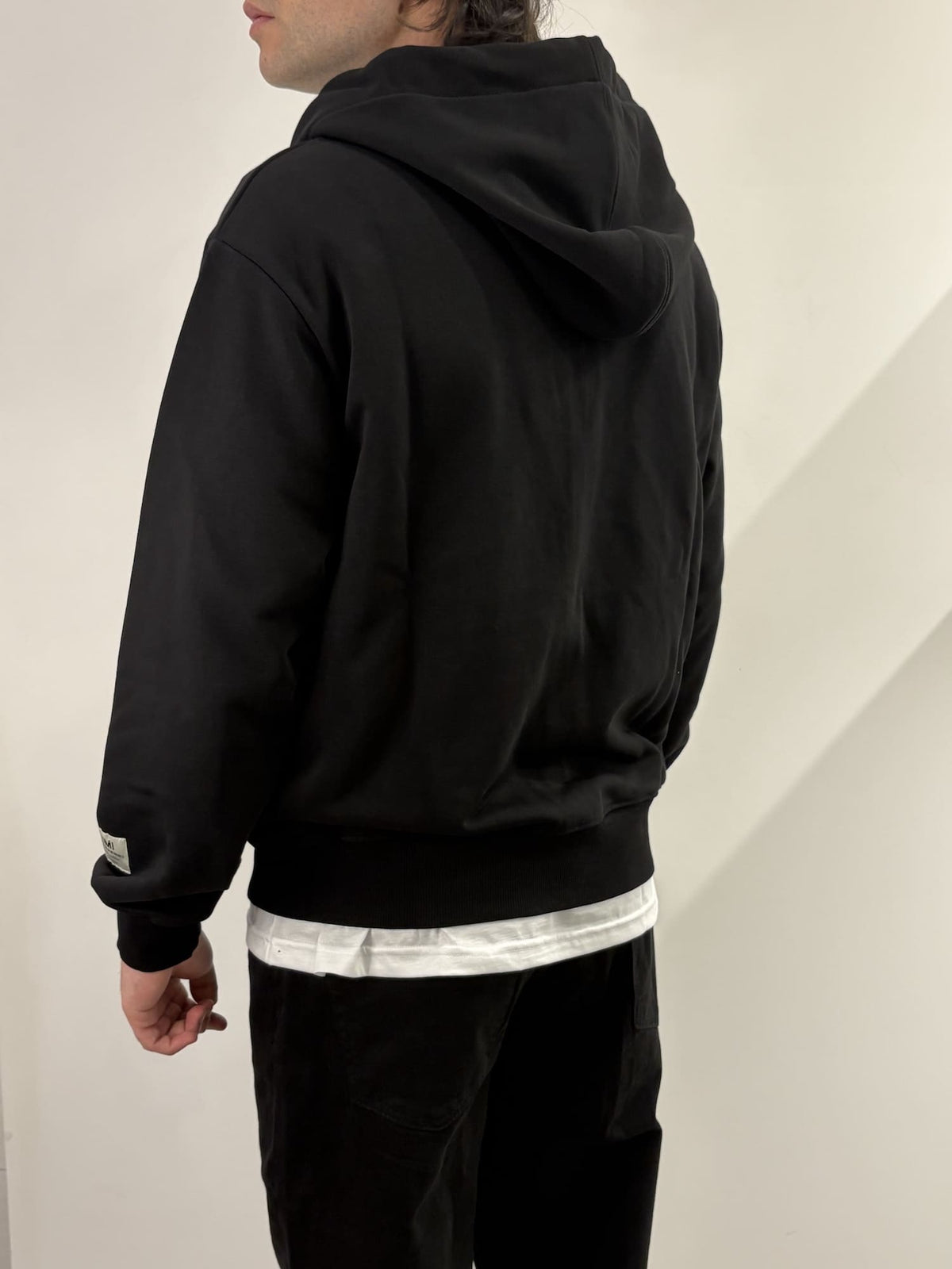 Felpa in cotone garzato
