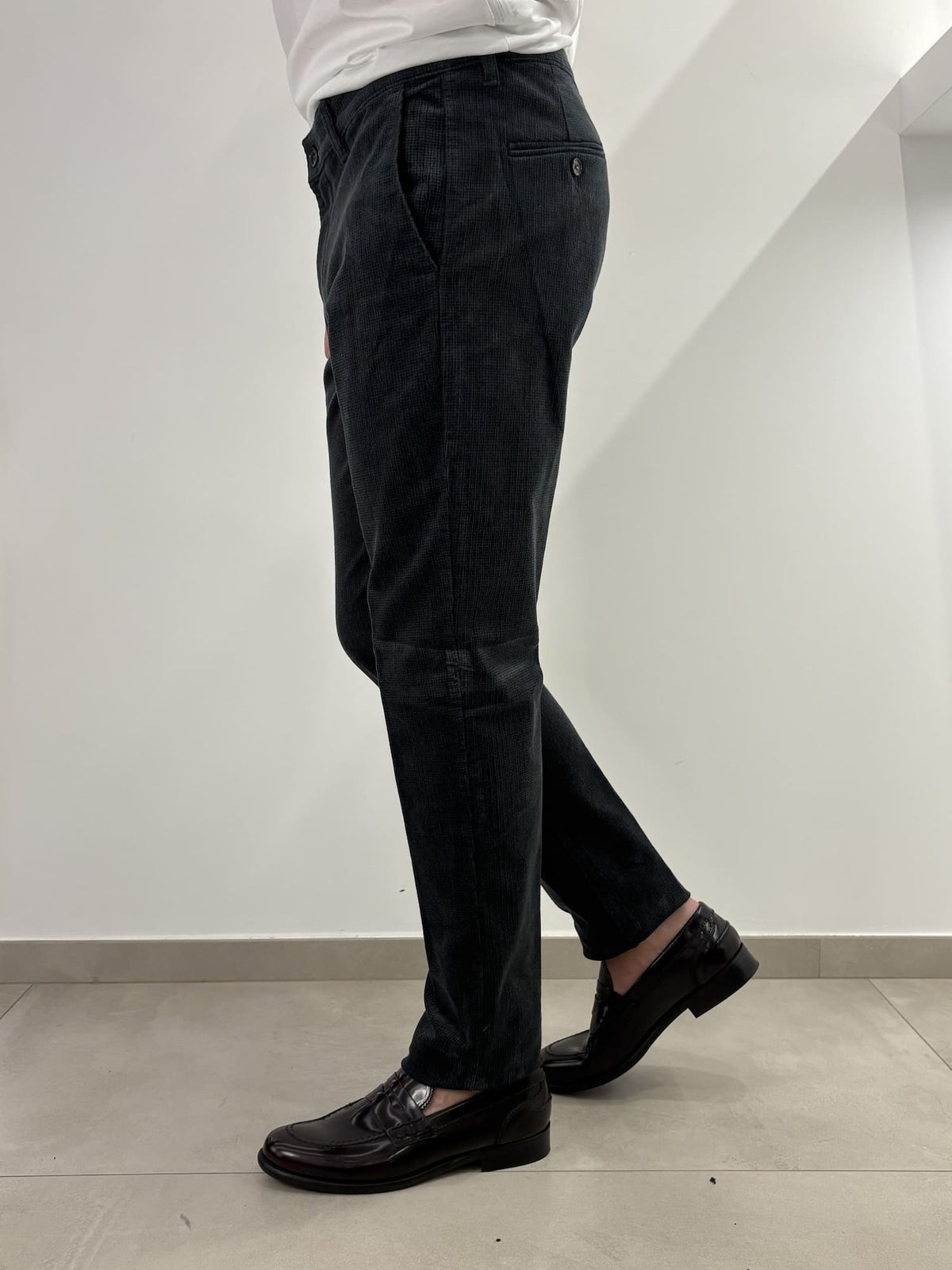 Pantalone Sea Barrier in micro fantasia effetto velluto