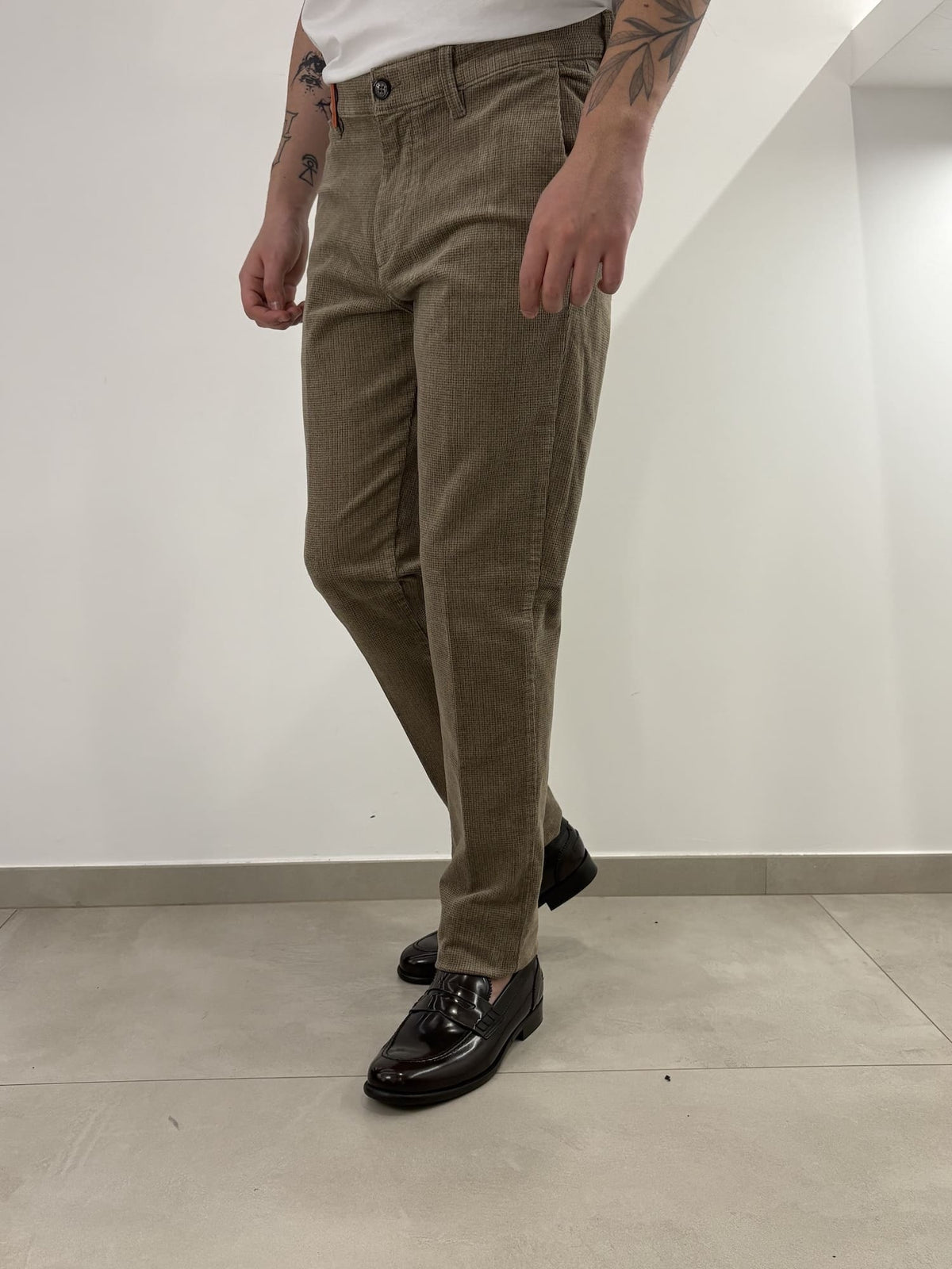 Pantalone Sea Barrier in micro fantasia effetto velluto