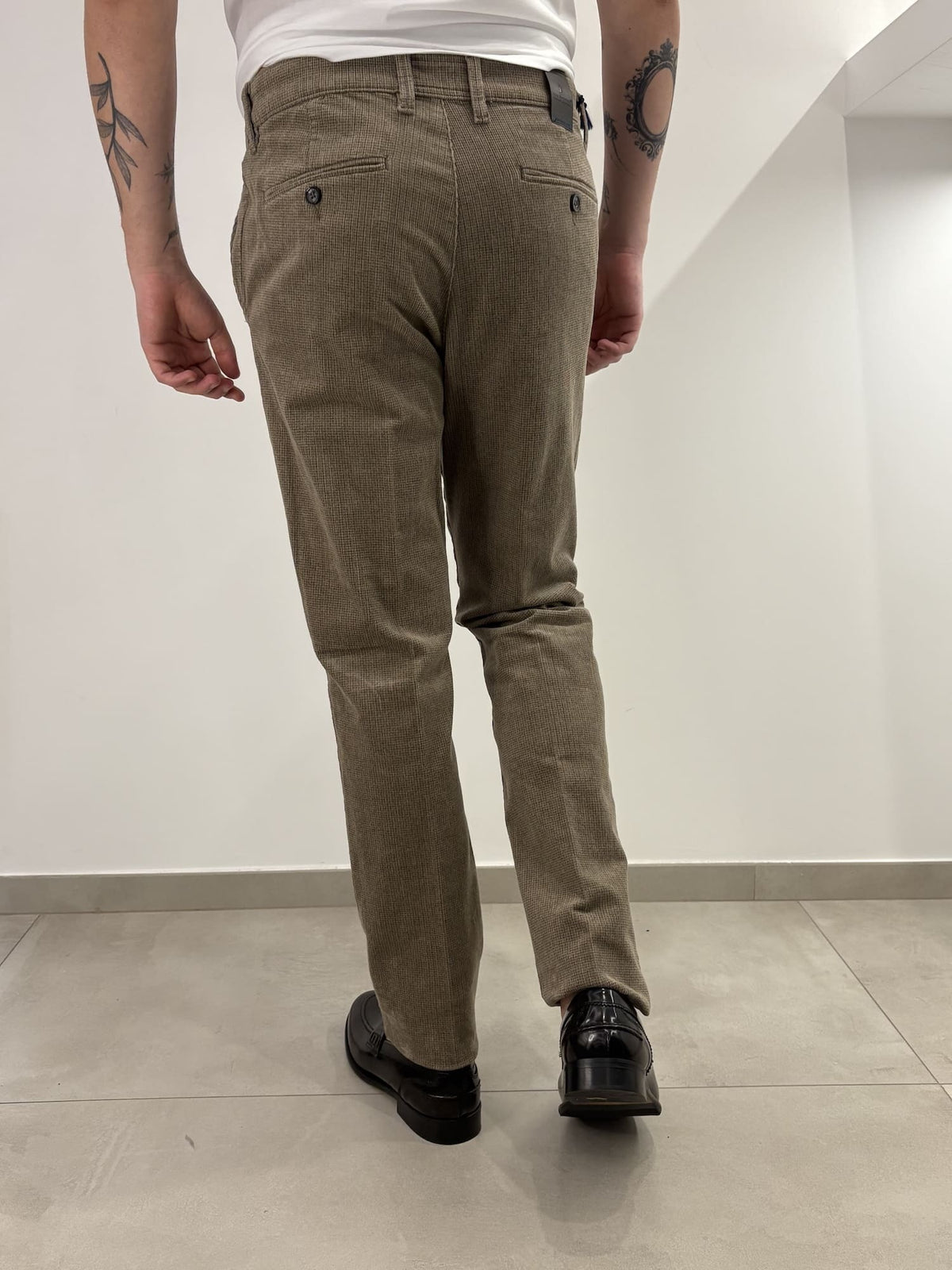 Pantalone Sea Barrier in micro fantasia effetto velluto