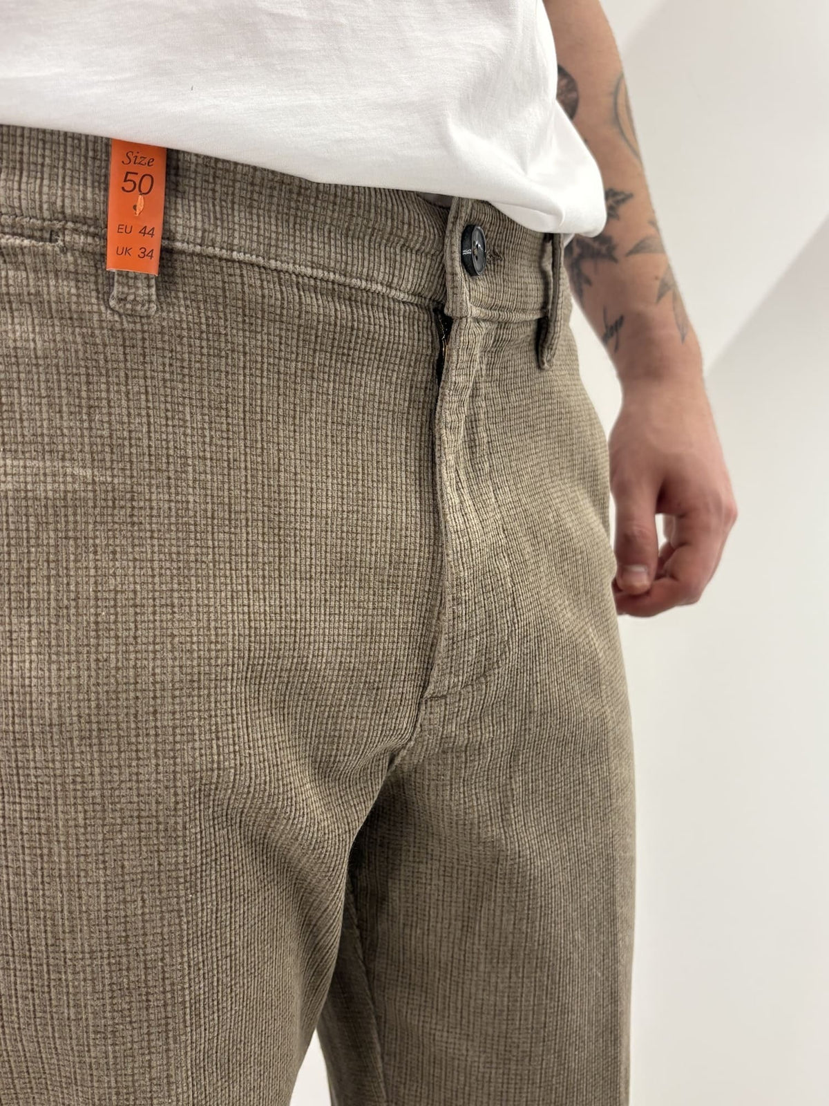 Pantalone Sea Barrier in micro fantasia effetto velluto