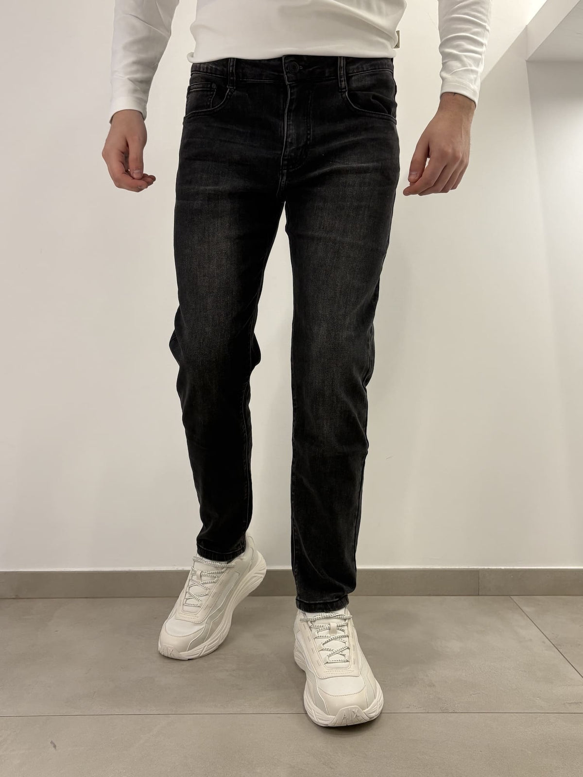 Jeans nero slim