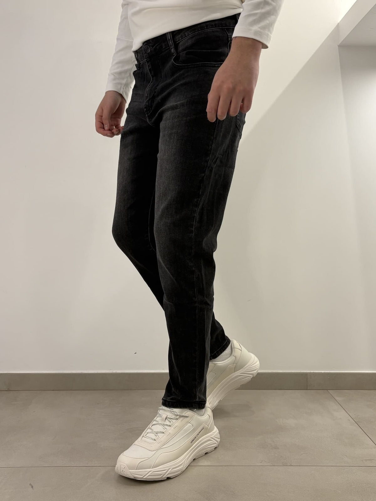 Jeans nero slim