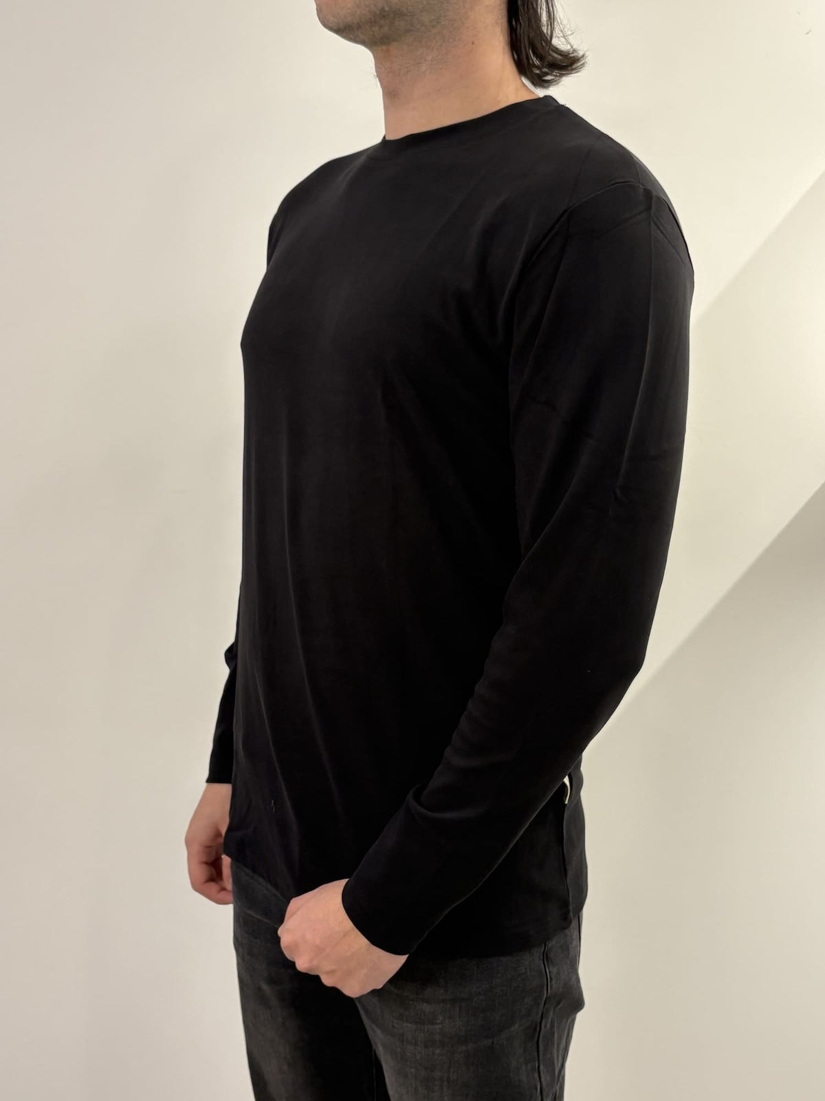 T-shirt manica lunga in caldo cotone