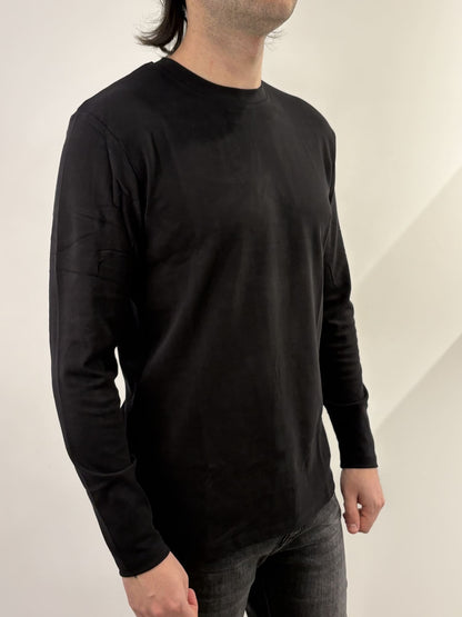 T-shirt manica lunga in caldo cotone