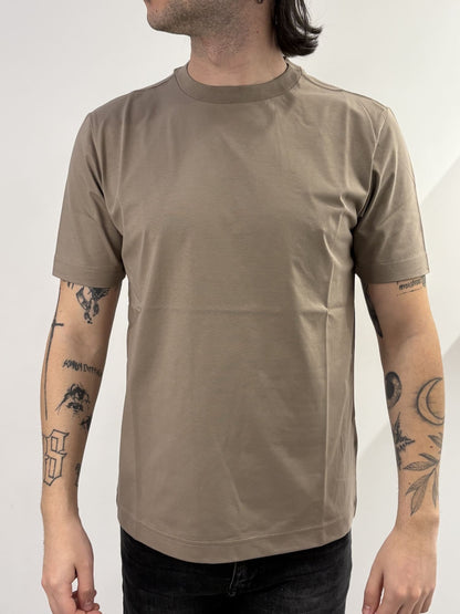 T-shirt Hamaki-ho in misto cotone kaki