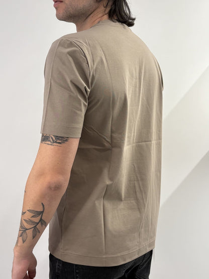 T-shirt Hamaki-ho in misto cotone kaki