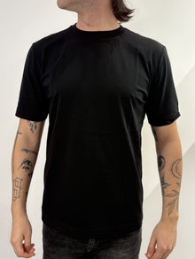 T-shirt Hamaki-ho in misto cotone nero
