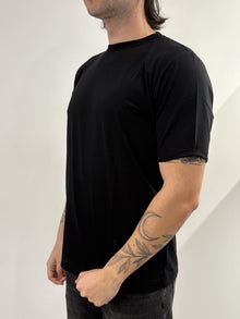 T-shirt Hamaki-ho in misto cotone nero