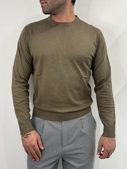 Maglioncino paricollo slim made in italy