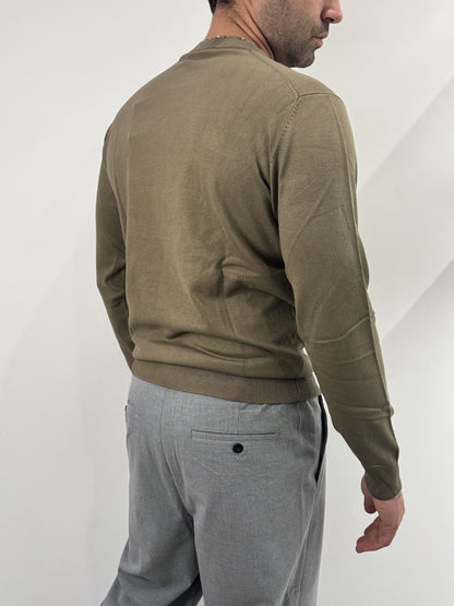 Maglioncino paricollo slim made in italy