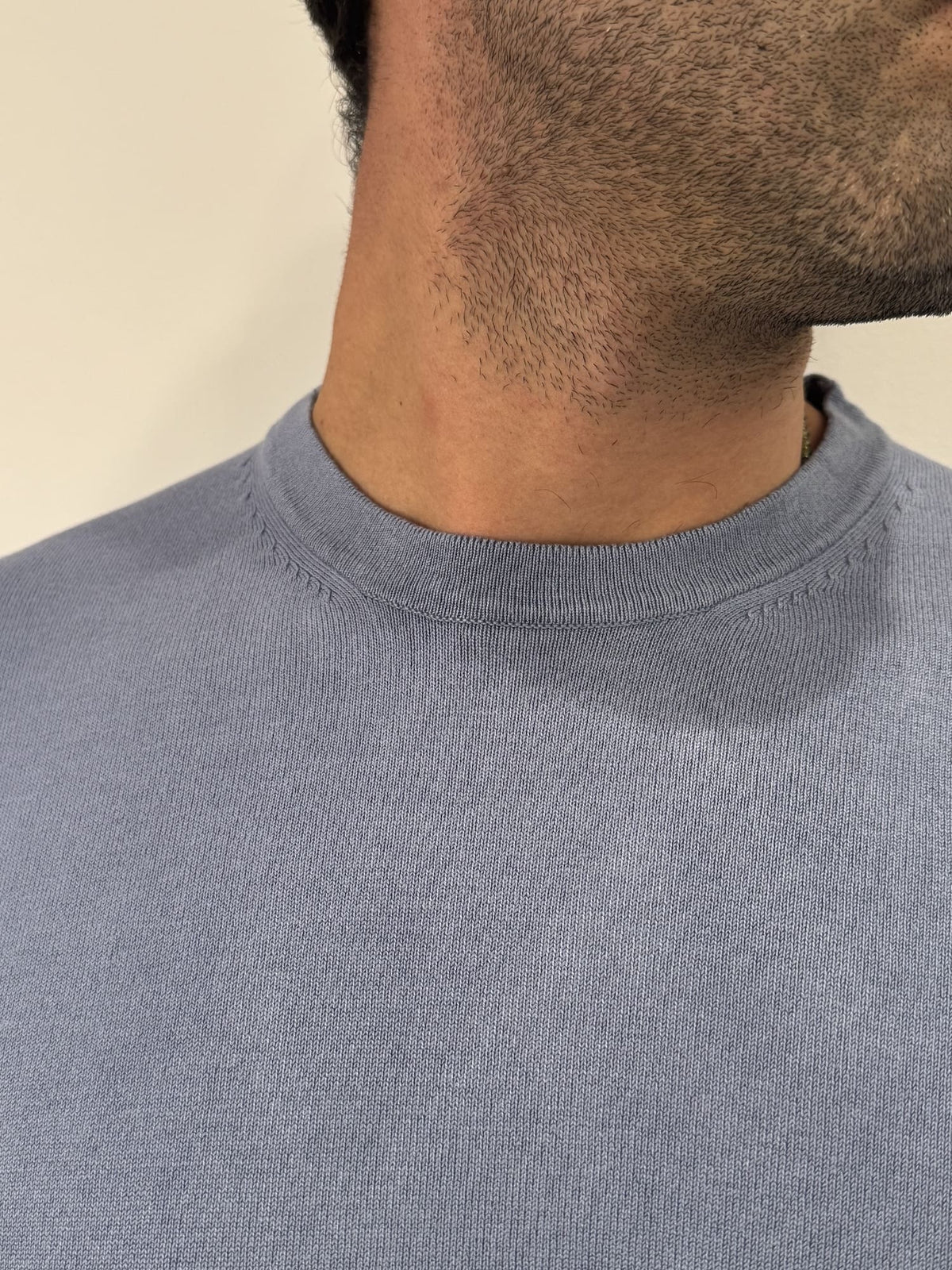 Maglioncino paricollo slim made in italy