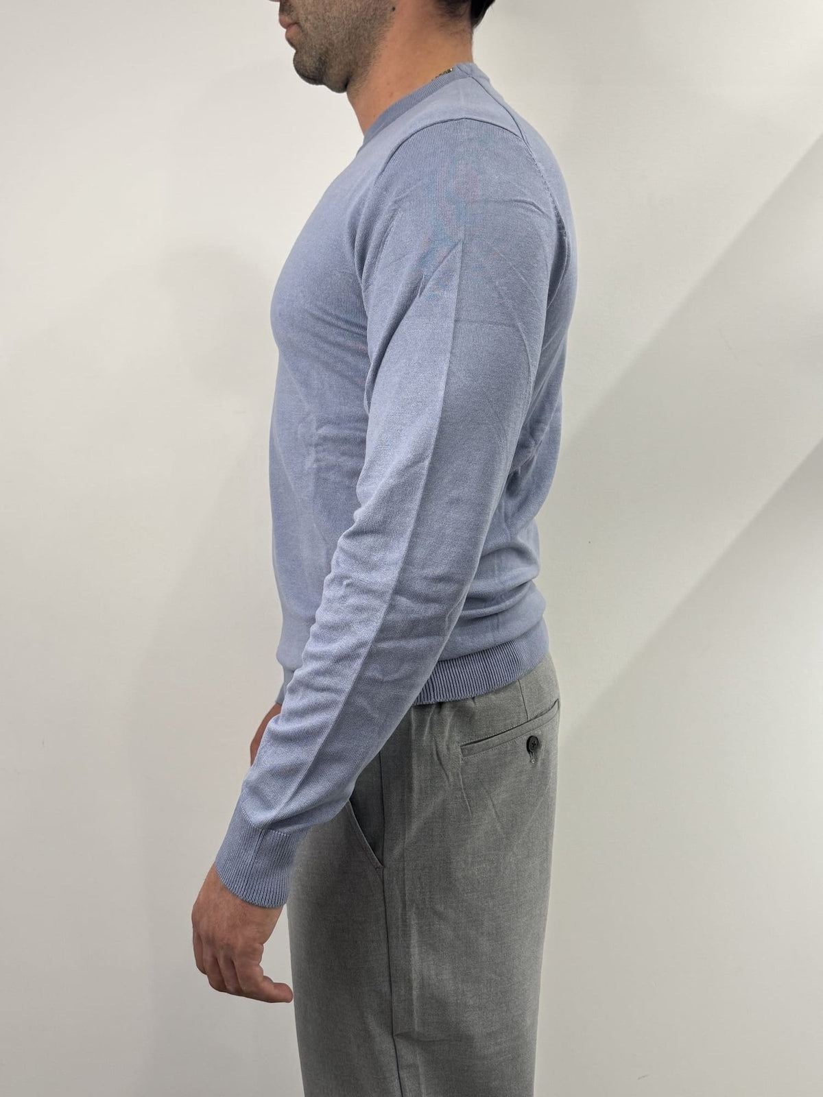 Maglioncino paricollo slim made in italy