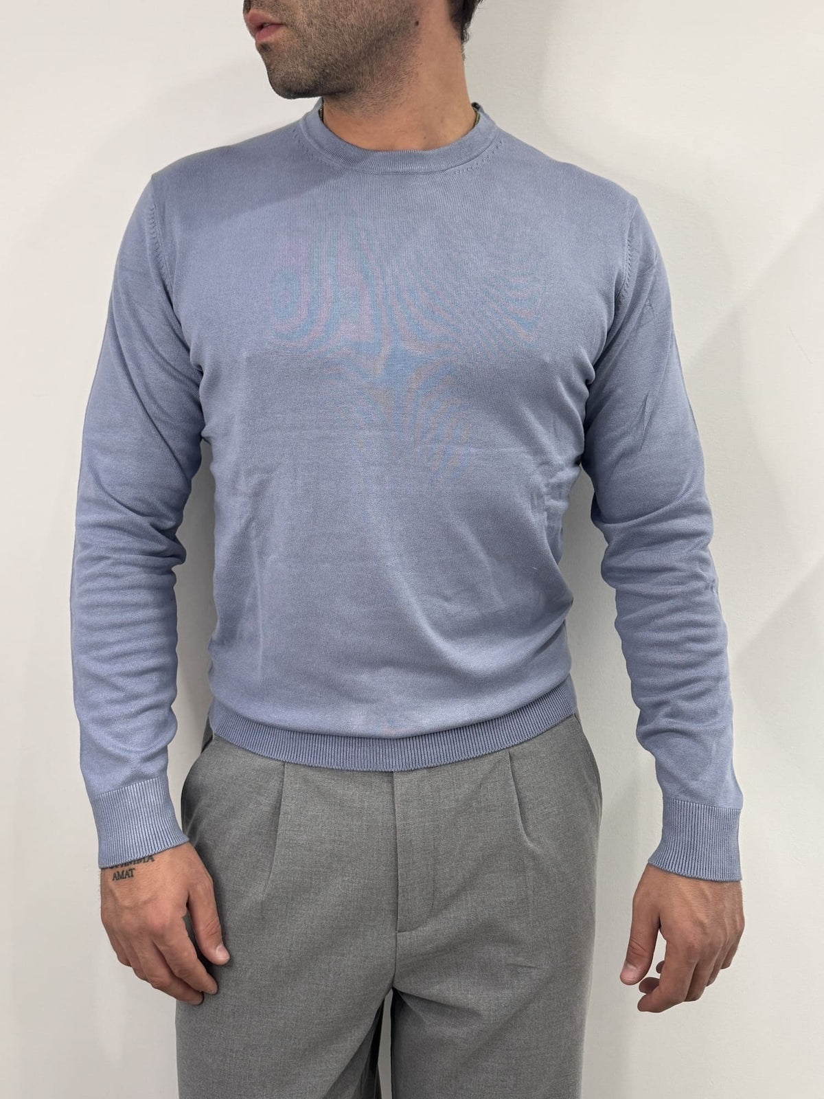 Maglioncino paricollo slim made in italy