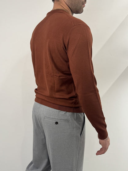 Maglioncino paricollo slim made in italy