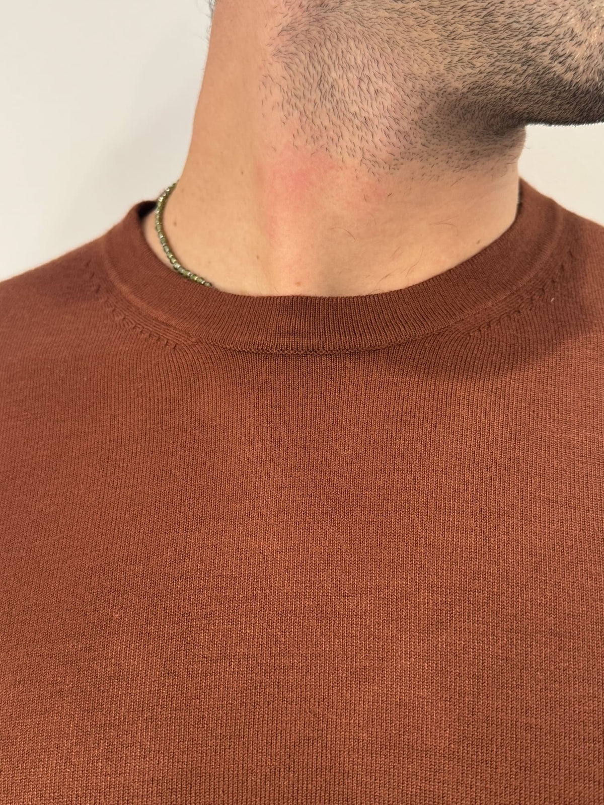 Maglioncino paricollo slim made in italy