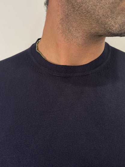 Maglioncino paricollo slim made in italy
