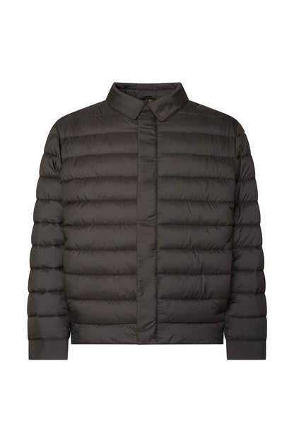 Giubbotto piumino con collo camicia