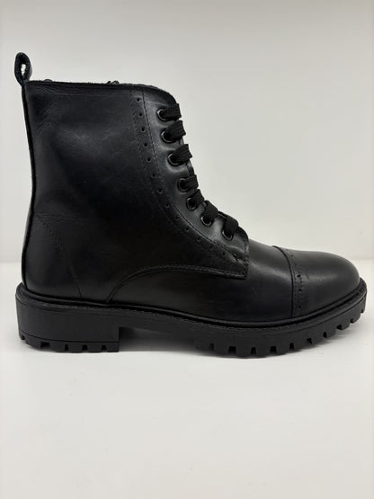 Anfibio in pelle con fondo a carro armato