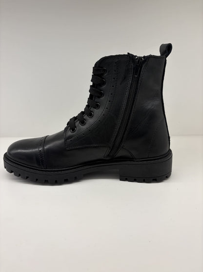 Anfibio in pelle con fondo a carro armato