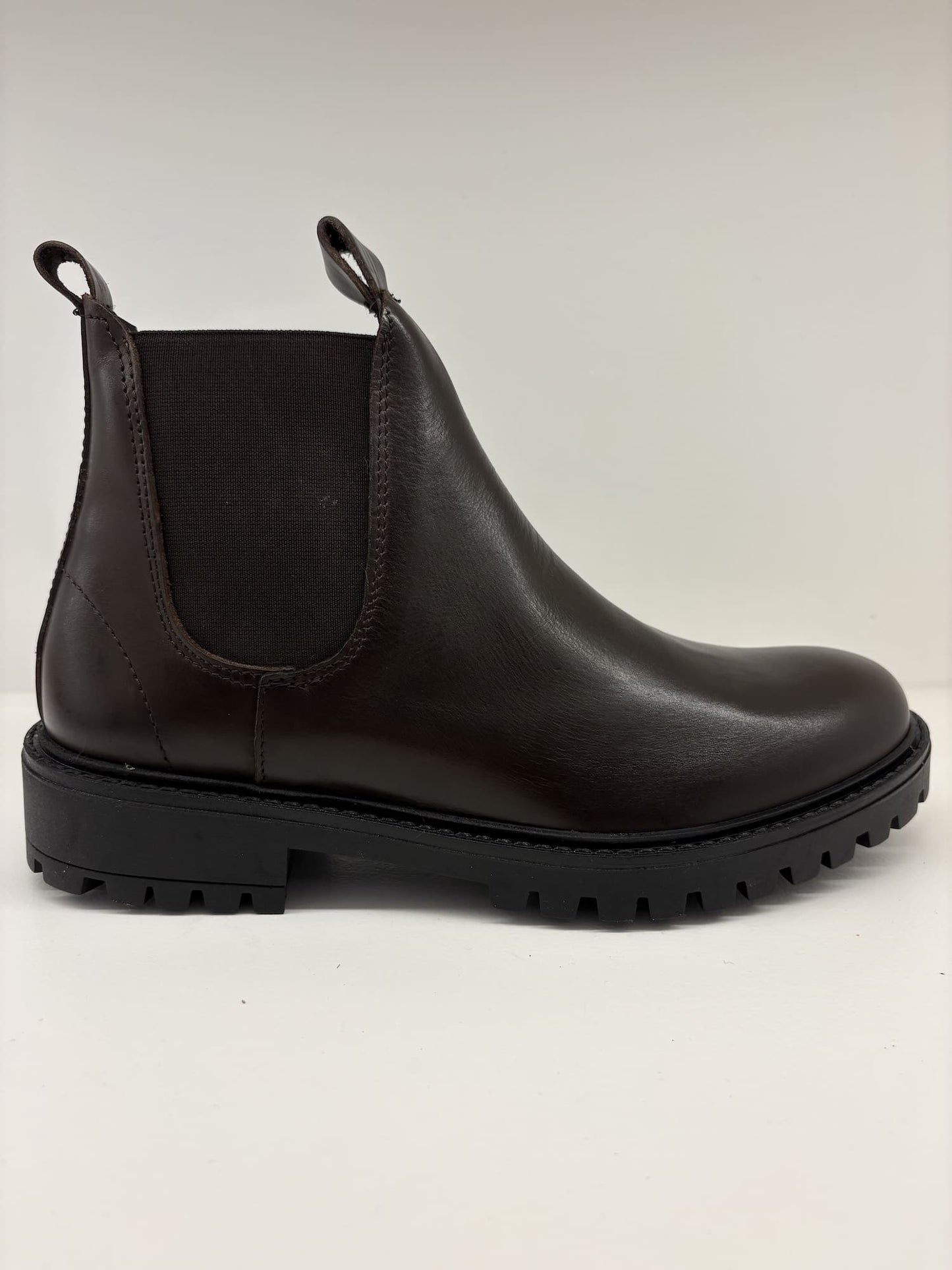 Stivaletto marrone in pelle