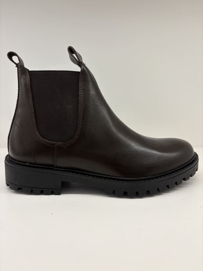 Stivaletto marrone in pelle