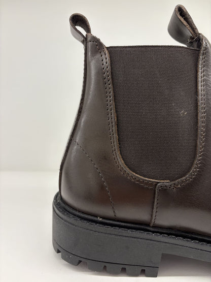 Stivaletto marrone in pelle