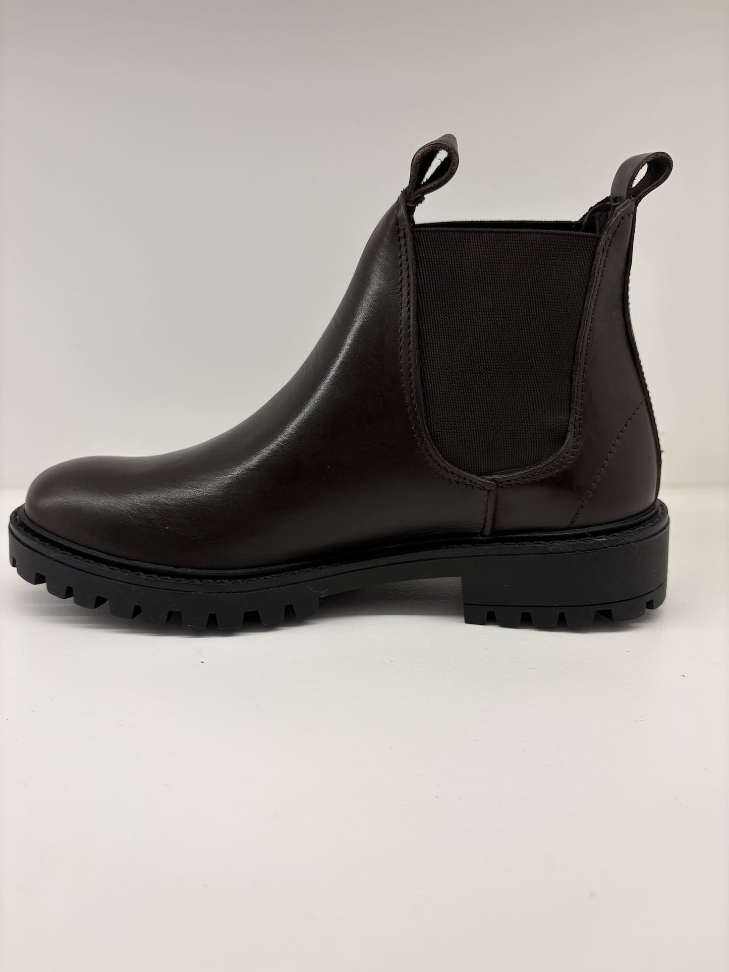 Stivaletto marrone in pelle