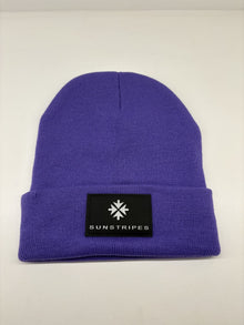 Cappello Sunstripes con risvolto violet