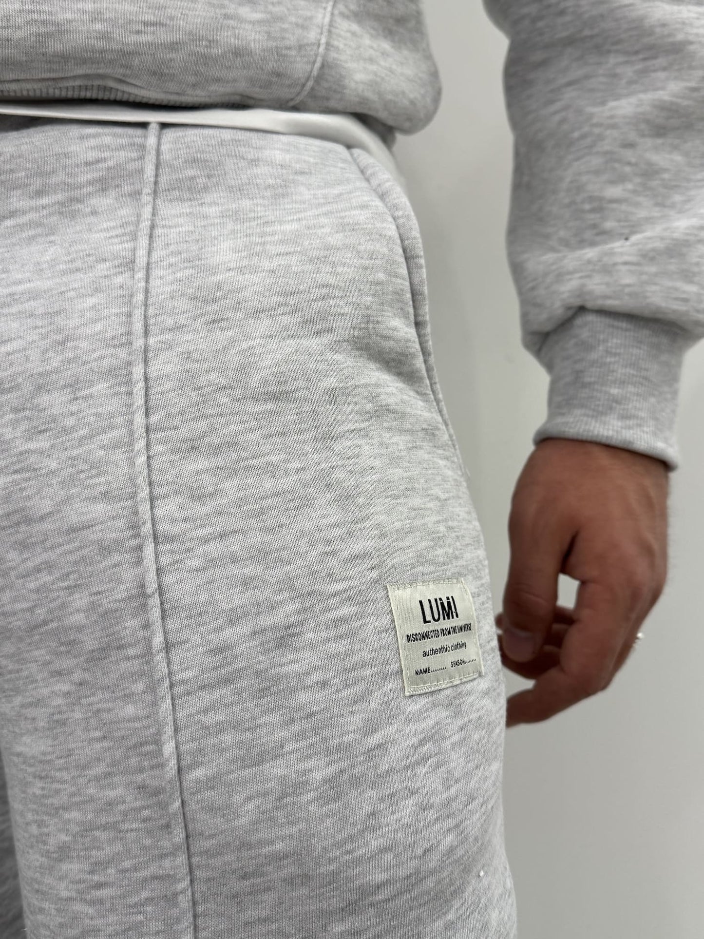 Pantalone Lumi di tuta felpata Grigio