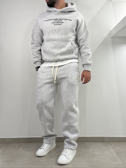 Pantalone Lumi di tuta felpata Grigio