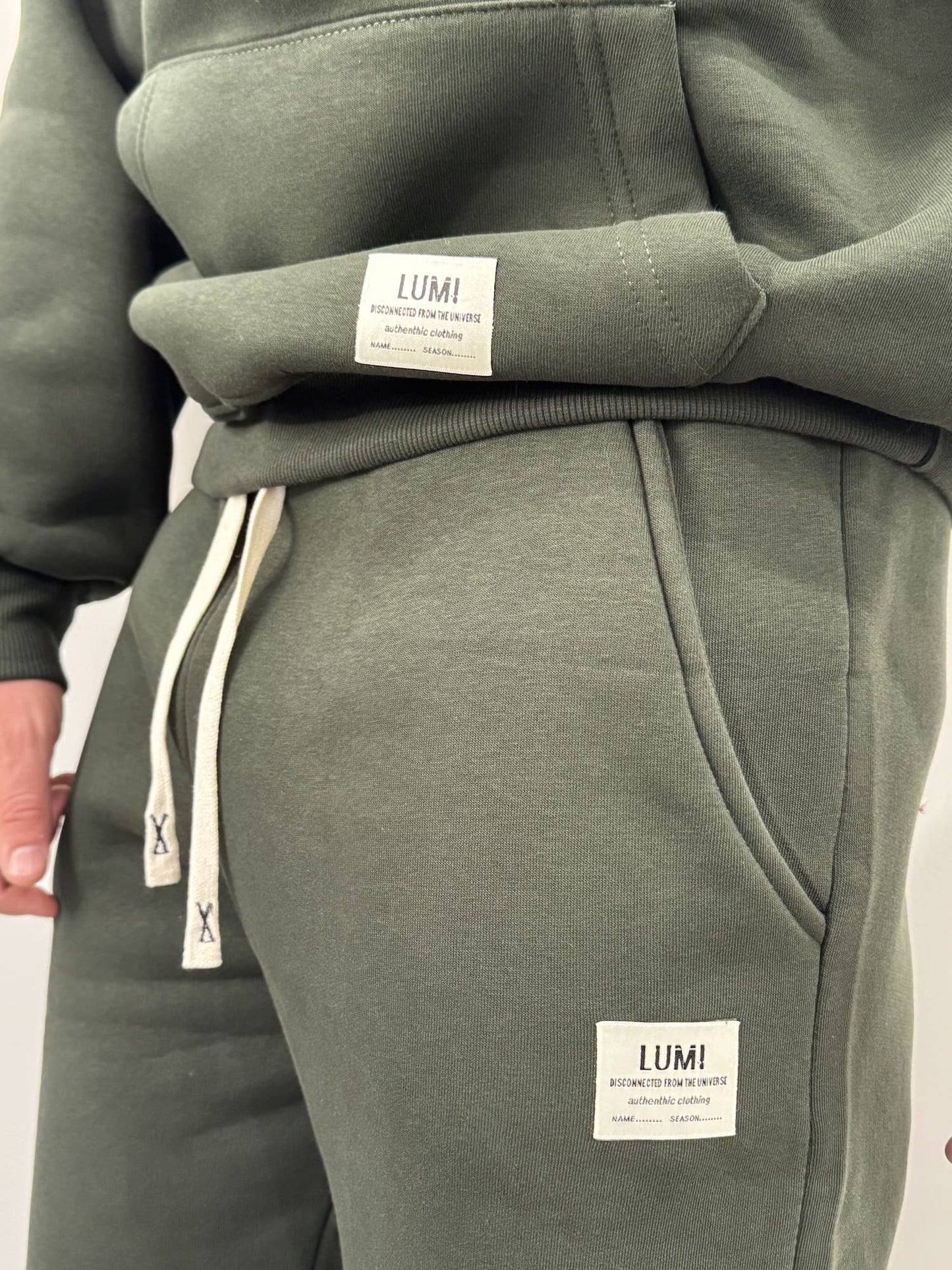 Tuta felpata completa basic verde