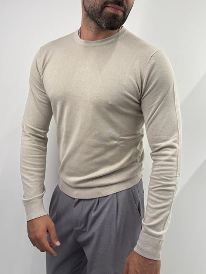 Maglioncino paricollo slim made in Italy