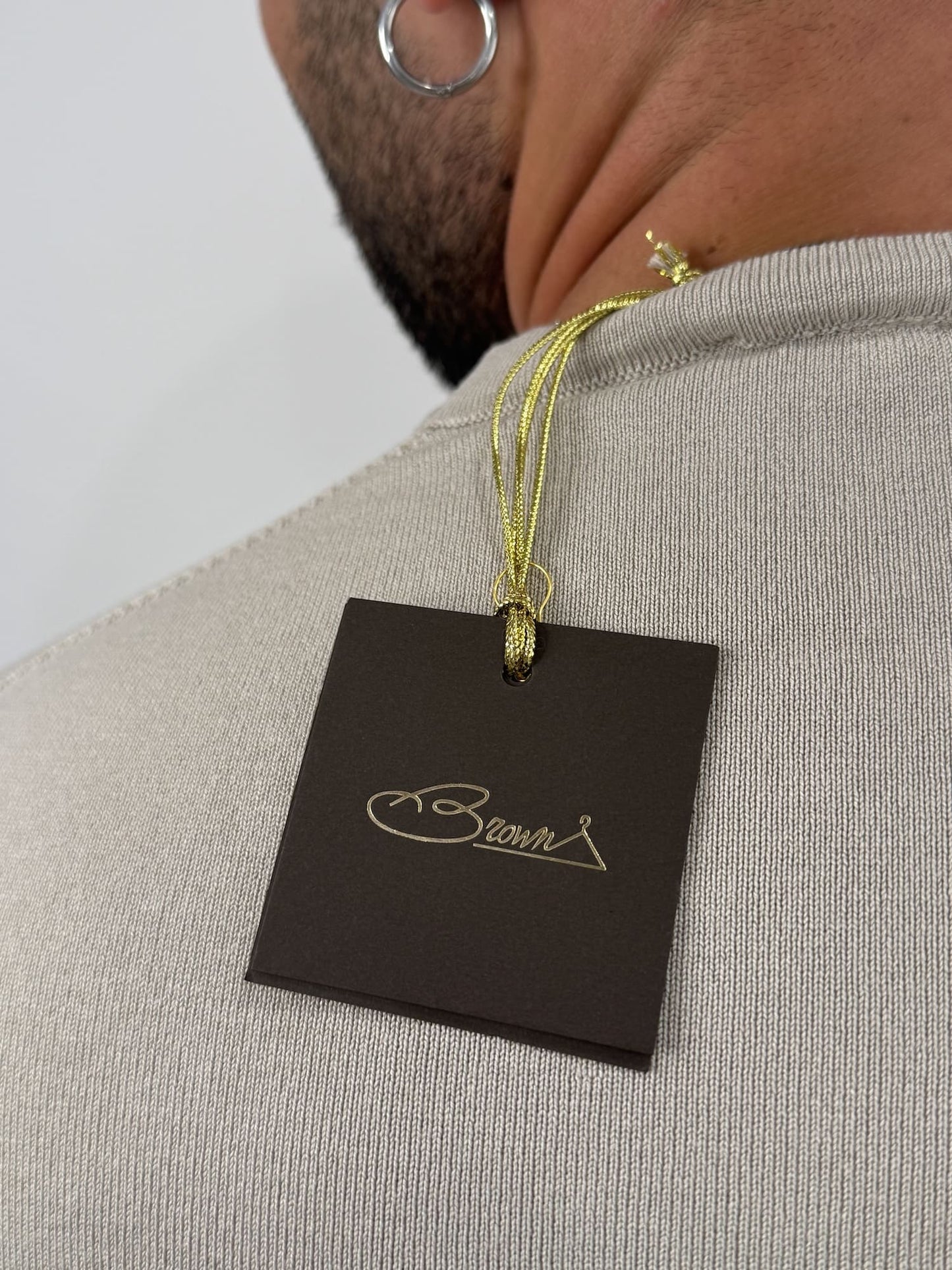 Maglioncino paricollo slim made in Italy