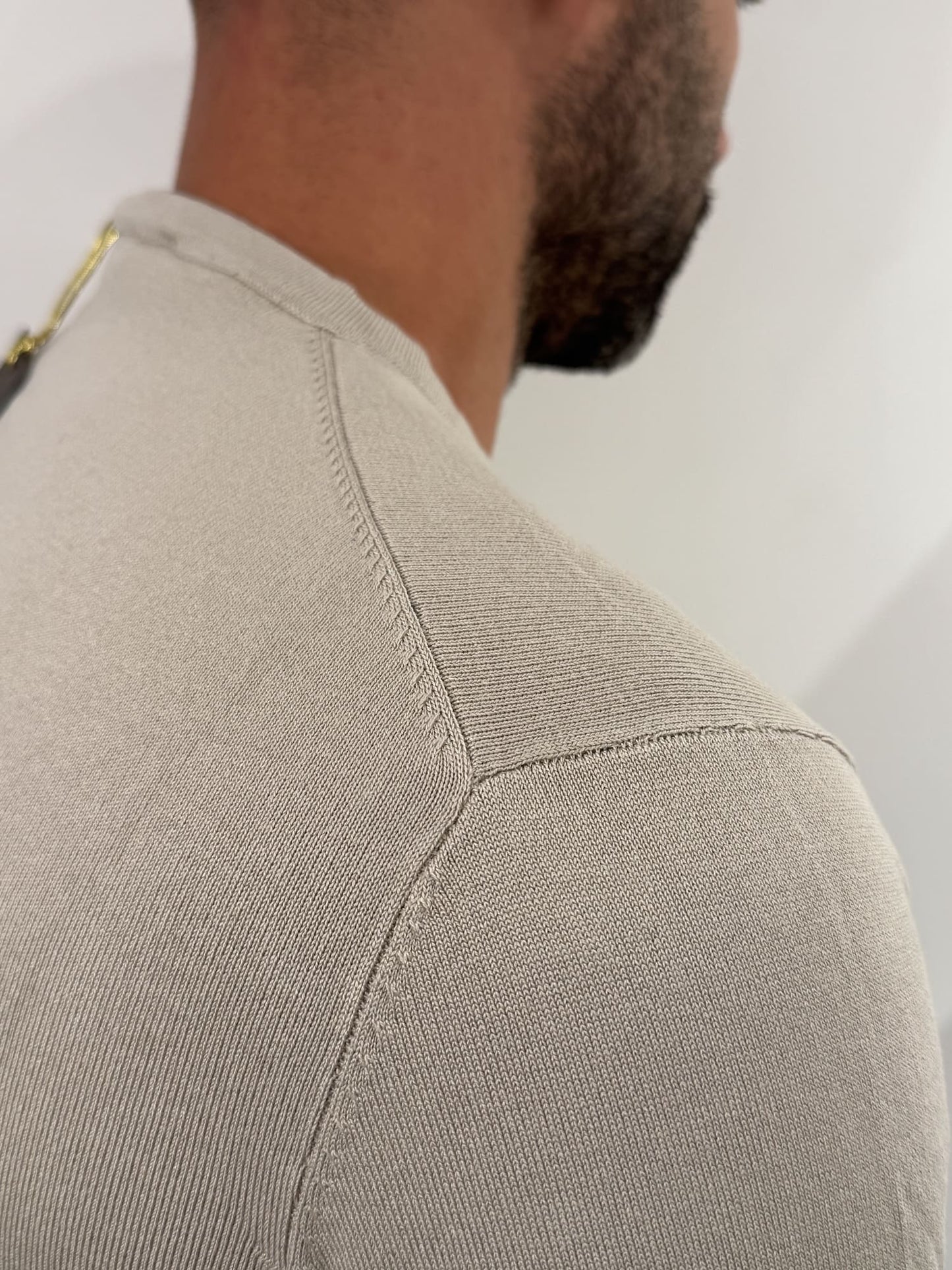 Maglioncino paricollo slim made in Italy