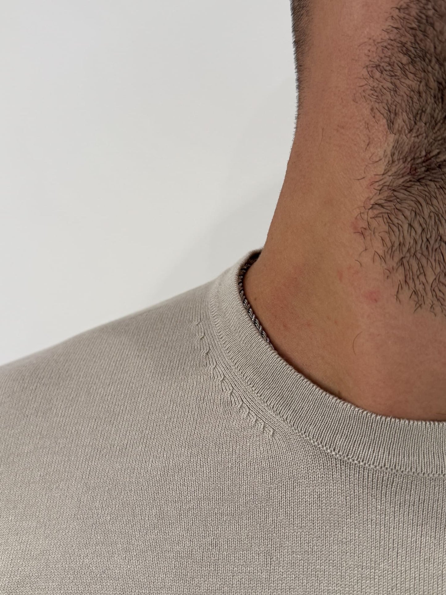 Maglioncino paricollo slim made in Italy