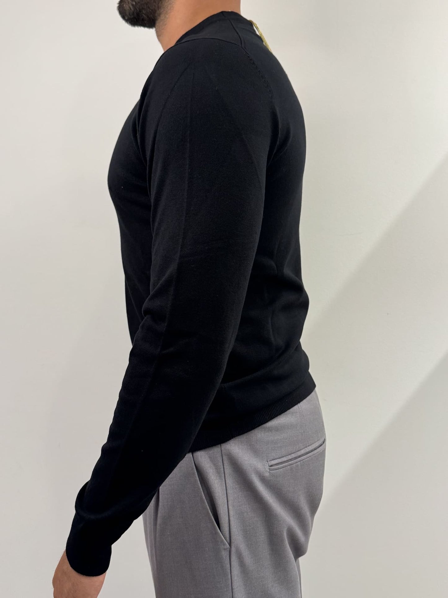 Maglioncino paricollo  slim made in italy