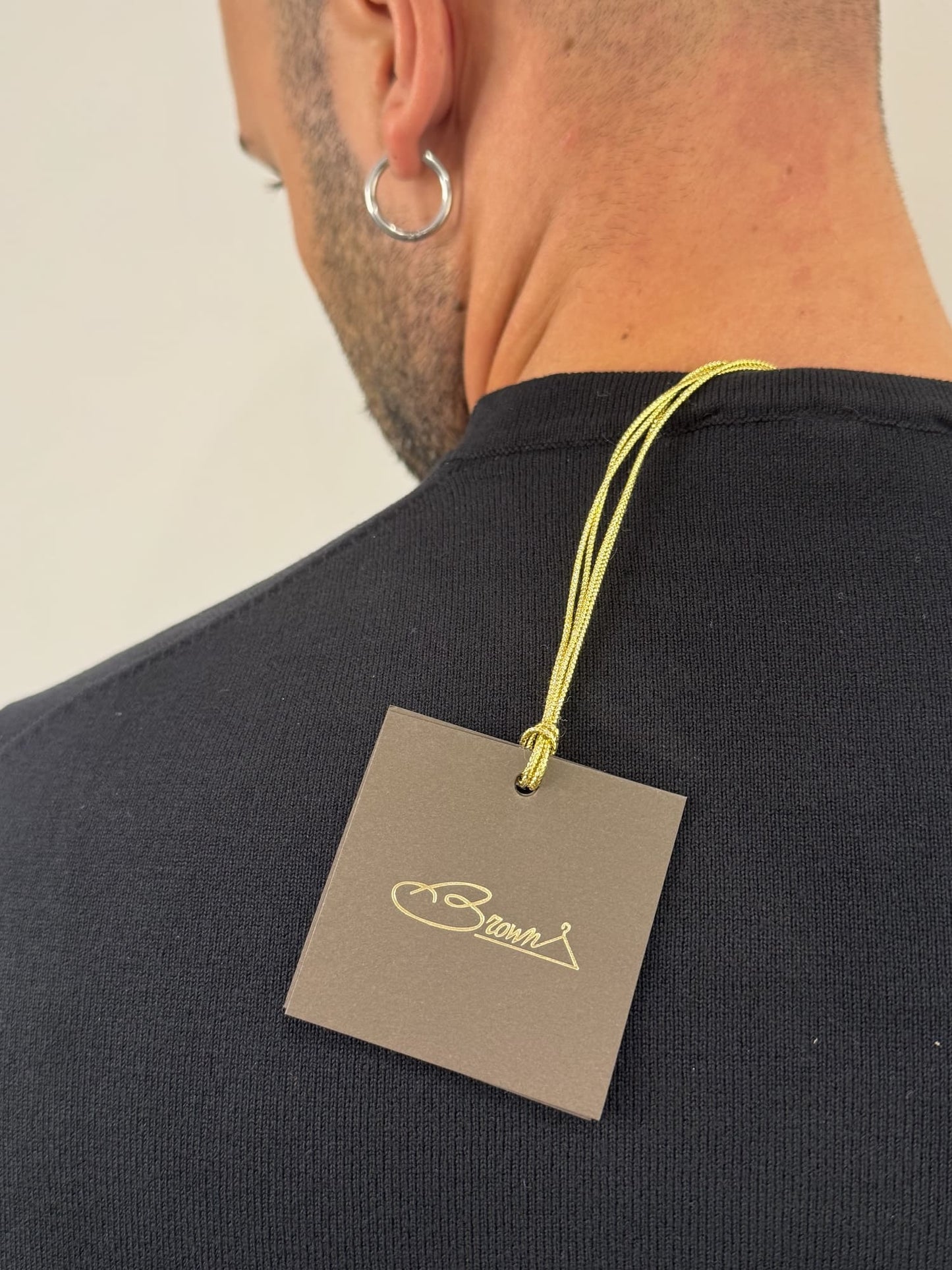 Maglioncino paricollo  slim made in italy