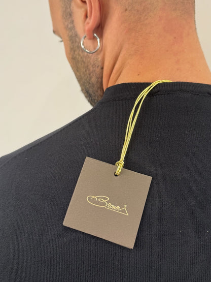 Maglioncino paricollo  slim made in italy