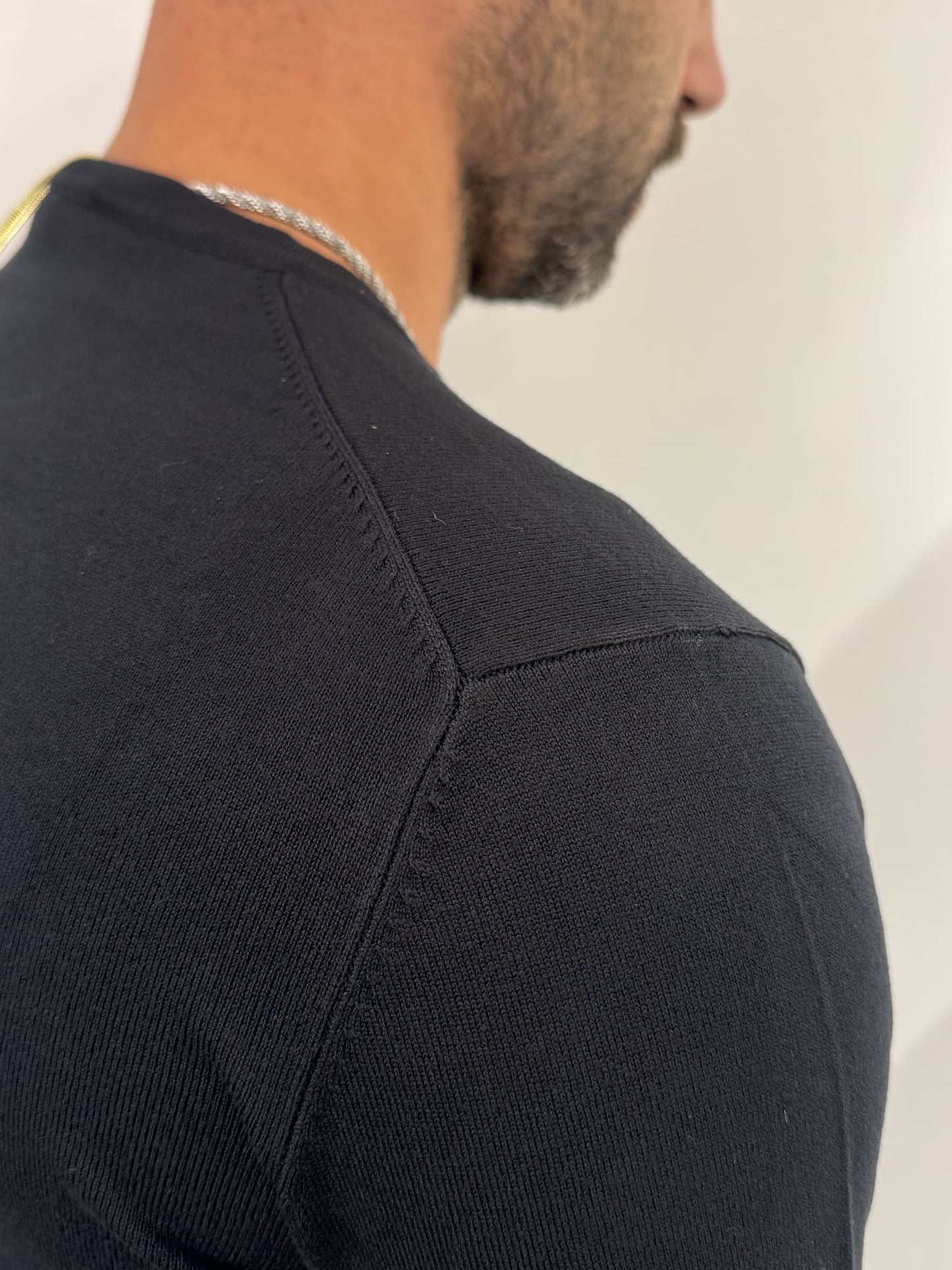 Maglioncino paricollo  slim made in italy