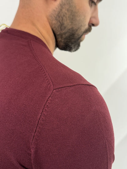 Maglioncino paricollo slim made in Italy